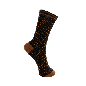 Black Colour - LOLLY strmpe dot - glimmer kobber med prikker