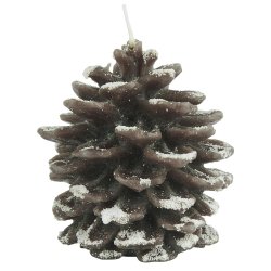 Ib Laursen - Koglelys m/glitter - brun