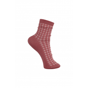 SANDY check strmpe rose fra Black Colour (4213RO)