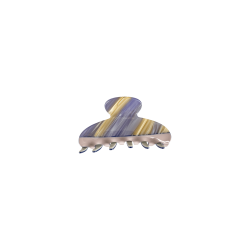 Black Colour - GIA multi structured hrklemme - lilla, camel, beige