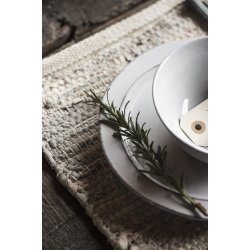 Ib Laursen - Dkkeserviet - beige/grt skind 