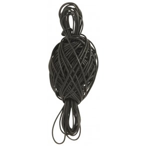 Ldersnor rund 20 m - sort (6537-24)