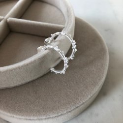 Frk. Lisberg Jewllery - Aude coral hoops - slv reringe