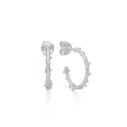 Frk. Lisberg Jewllery - Aude coral hoops - slv reringe