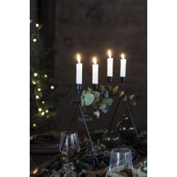 Ib Laursen - Adventstage t/4 bedelys - skr stende i sort metal