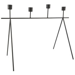 Ib Laursen - Adventstage t/4 bedelys - skr stende i sort metal