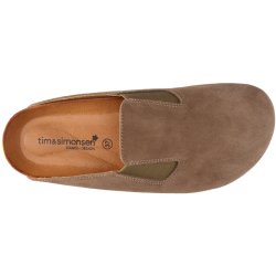 Tim&Simonsen - Sophie Sandal - Lodo-Yellow/brun-gul - Flade lukkede sandaler til damer