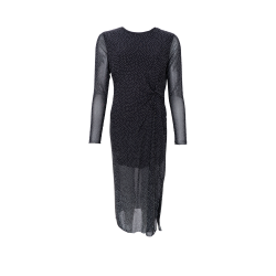 Black Colour - BCALEXIS Mesh Kjole med glittersten - sort