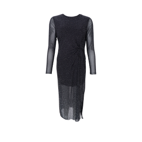 Black Colour - BCALEXIS Mesh Kjole med glittersten - sort