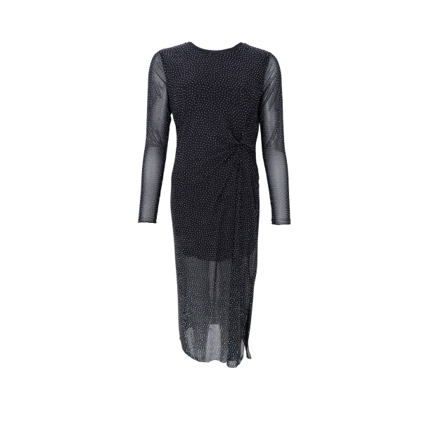 Black Colour - BCALEXIS Mesh Kjole med glittersten - sort