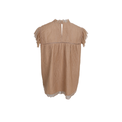 Black Colour - BCAMILLA Lace Top - Blondebluse med korte rmer - frappe