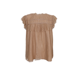Black Colour - BCAMILLA Lace Top - Blondebluse med korte rmer - frappe