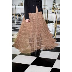 Black Colour - BCANGELINA Mesh Nederdel i lag - latte