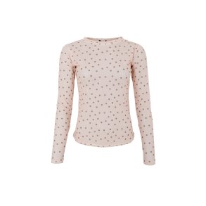 Black Colour - BCANNIE - Mesh Bluse - pudder med prikker