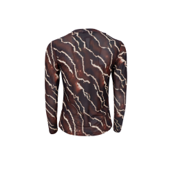 Black Colour - BCANNIE Mesh Bluse - Brun - Mocca Marble