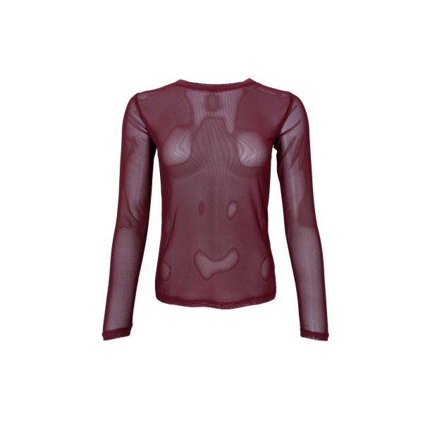 Black Colour - BCANNIE Mesh Bluse - plum