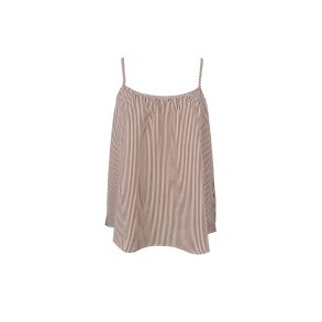 Black Colour - BCCATHERINE Strop Top - camel / hvid stribet