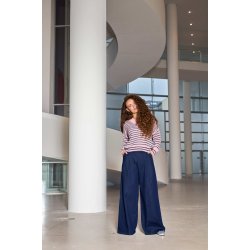 Black Colour - BCDENICE Denim Wideleg Buks - m�rkebl� 