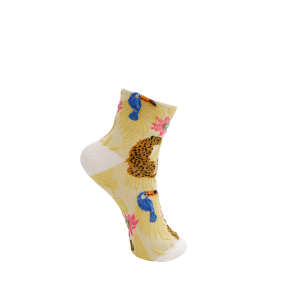 Black Colour - BCELKE Animal Strmpe - Beige