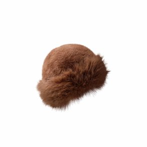 Black Colour - BCKAJSA Hat - coffee farvet - fake fur