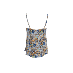 Black Colour - BCLUNA VEA Strop Top - Botanical Bl