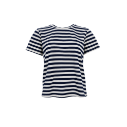 Black Colour - BCMAISY T-Shirt - kortrmet - bl og hvid stribet