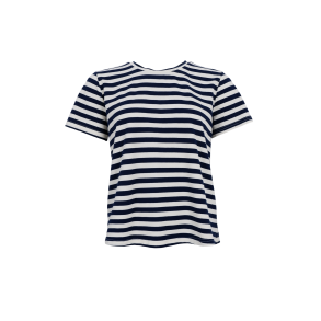 Black Colour - BCMAISY T-Shirt - kortrmet - bl og hvid stribet