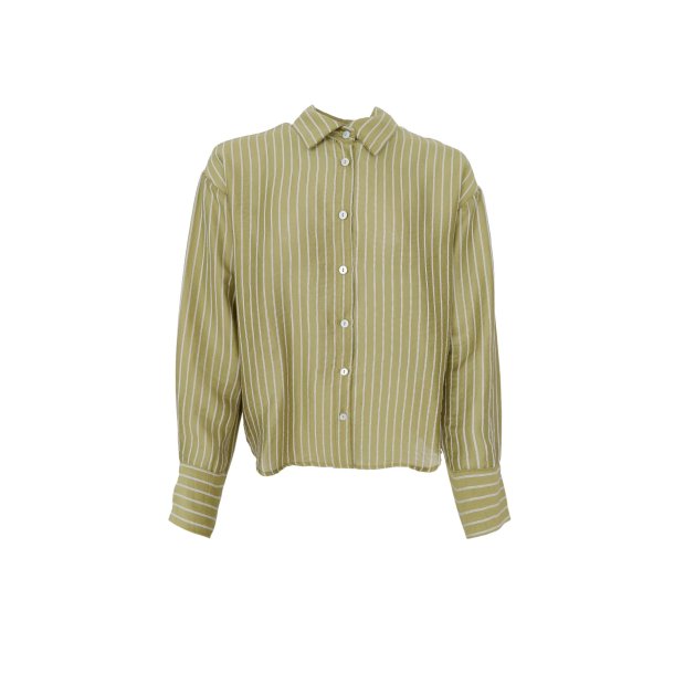 Black Colour - BCMALONE Skjorte - Dk. Lime