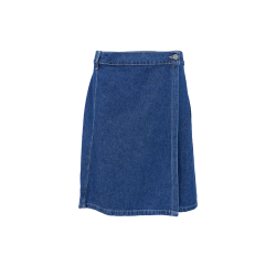 Black Colour - BCRAY Short Wrap Skirt - sl-om nederdel - denim bl