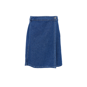 Black Colour - BCRAY Short Wrap Skirt - sl-om nederdel - denim bl