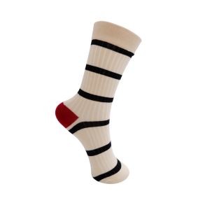 Black Colour - BCRHO Kontrast Strmper - Creme