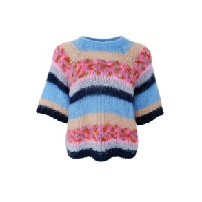 Black Colour - BCSOPHIE Stribet Strikbluse - multi bl�