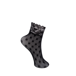 Black Colour - BCTERA Ankel dot strmper - sort - OneSize (36-41)