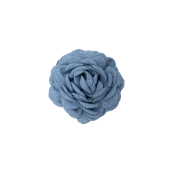 Black Colour - BCVILLA MEGA FLOWER Hrklemme - med denim bl blde blomster - OneSize