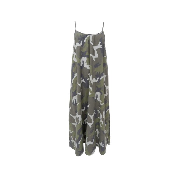 Black Colour - BCMINNA Stropkjole - army camouflage