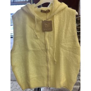 BOHO-LOVE -  Strikvest m/hoddie - gul