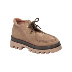 Tim&Simonsen - HAZEL Sko - camel/lysbrun - Kort ruskindsstvle til damer