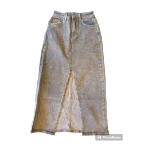 THREE M - Denim Nederdel - forvasket gr 