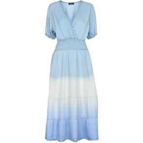 Define - Kjole - Ditte -  i bl denim med korte rmer - OneSize