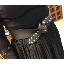 Hannah wrap lderblte sort fra tim&simonsen (EIE-Hannah-leather)