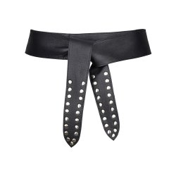 Hannah wrap lderblte sort fra tim&simonsen (EIE-Hannah-leather)