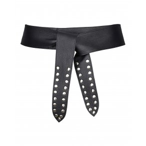 Hannah wrap lderblte sort fra tim&simonsen (EIE-Hannah-leather)