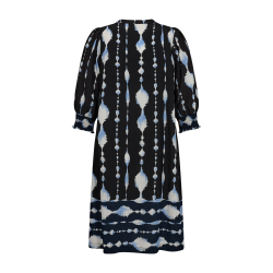 FREE/QUENT FQABY - Kjole med print - sort og bl