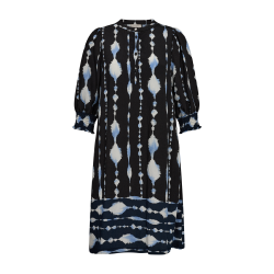 FREE/QUENT FQABY - Kjole med print - sort og bl
