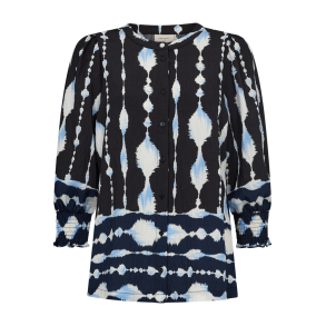 FREE/QUENT FQABY - Skjorte/Bluse med print - sort og bl