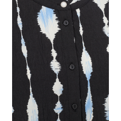 FREE/QUENT FQABY - Skjorte/Bluse med print - sort og bl