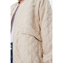 FREE/QUENT - FQBOMBY - Jakke med flot for - moonbeam / offwhite