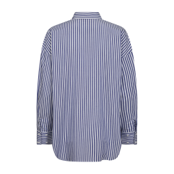FREE/QUENT FQCLAIR Skjorte - bl og hvid stribet 