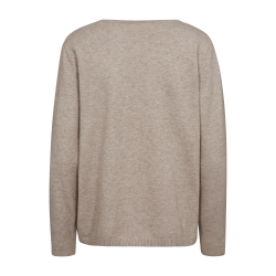 FREE/QUENT FQCLAURA - Pullover - taupe melange strik