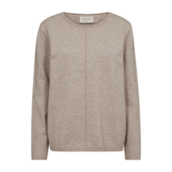 FREE/QUENT FQCLAURA - Pullover - taupe melange strik